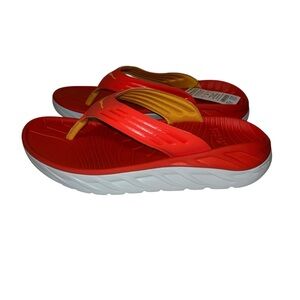 Hoka One One Ora Recovery Flip 1099675 Fiesta Amber Yellow Orange Men’s 8
